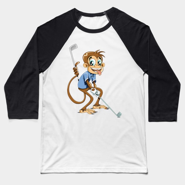 monkey design Baseball T-Shirt by man_reda